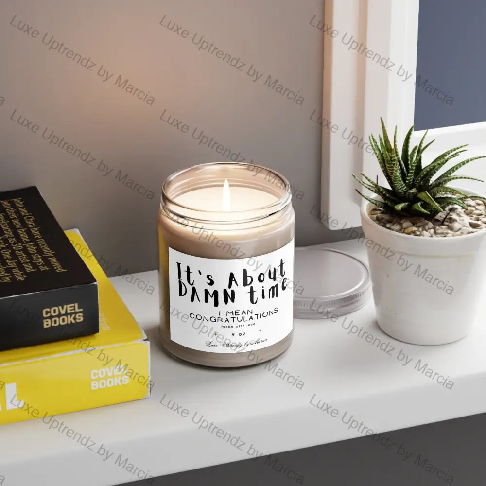 9 oz. It’s About D*mn Time Scented Soy Candles, 9oz