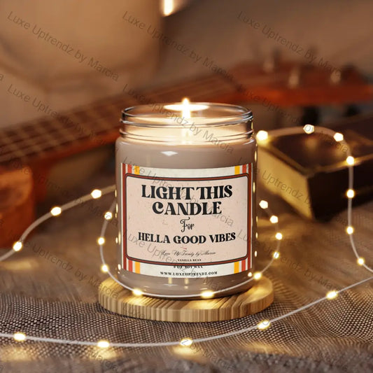 9 oz. Light for Hella Vibes Scented Soy Candles Vanilla Bean One size