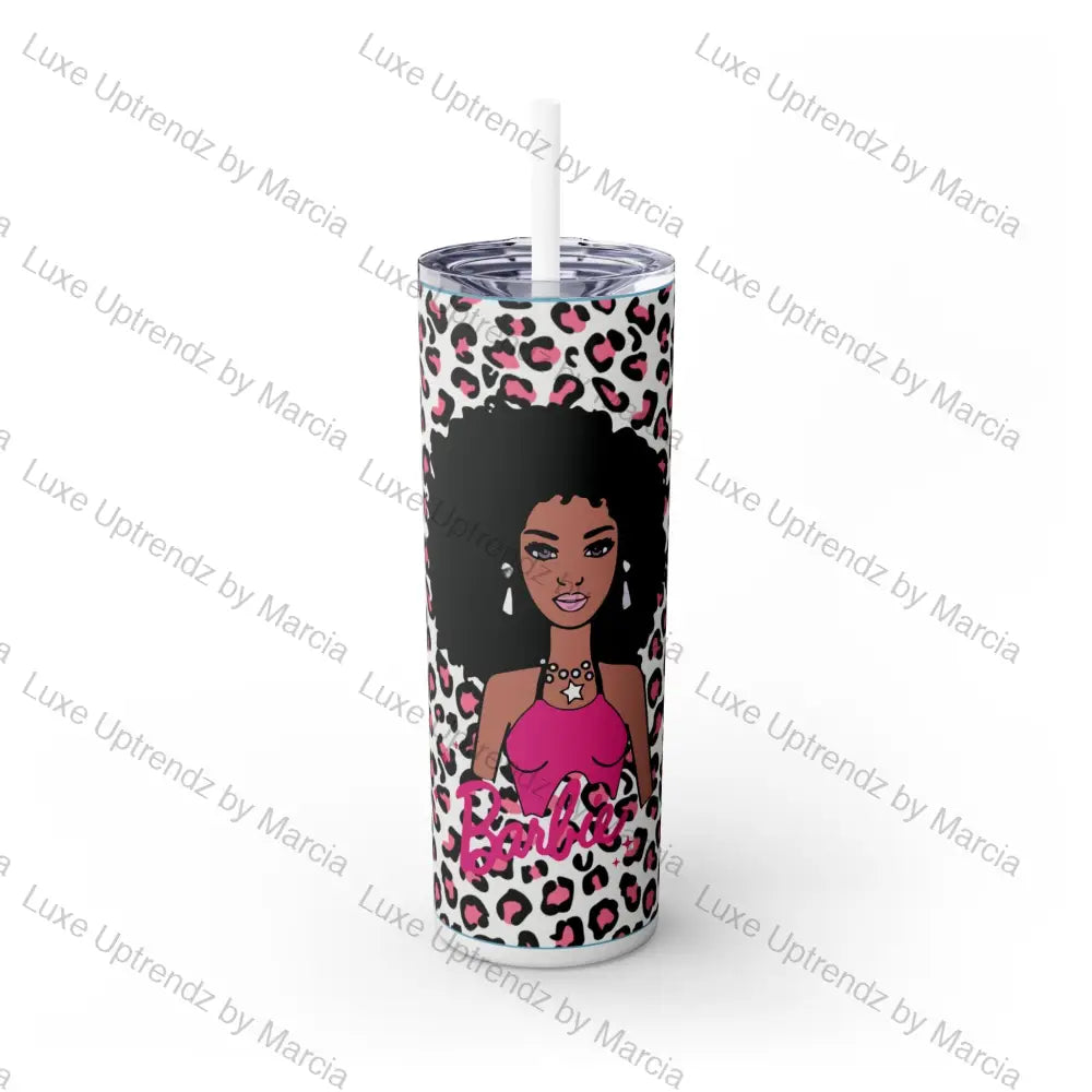 Barbie’s 65Th Skinny Tumbler With Straw 20Oz Glossy / White Mug