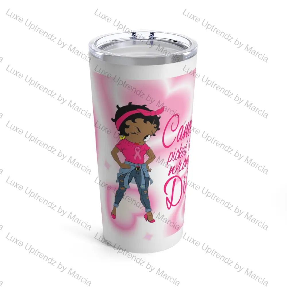 Tumbler 20Oz Betty Boop Cancer Diva Mug