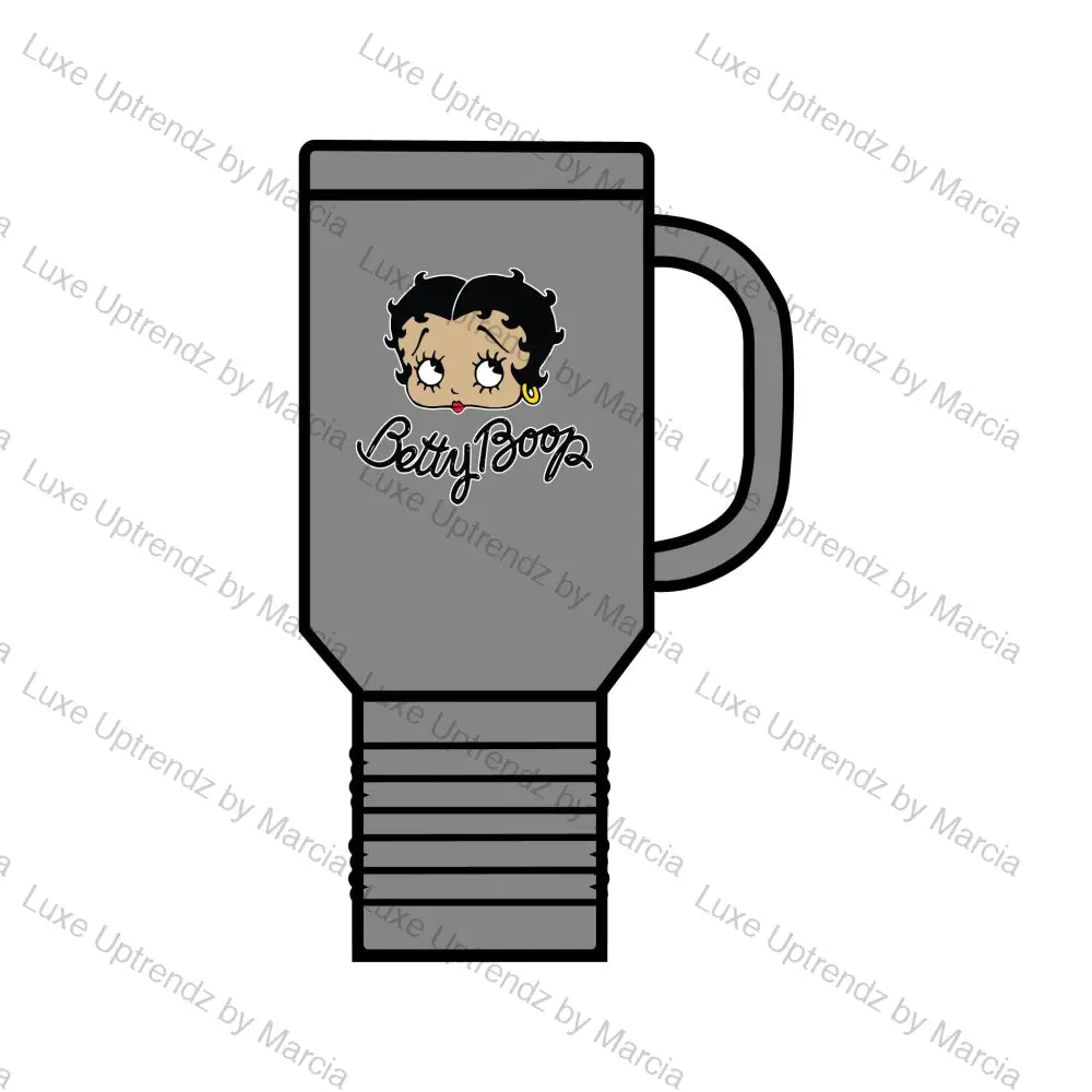 Betty Boop Insulated Travel Mug 40Oz / Dark Gray