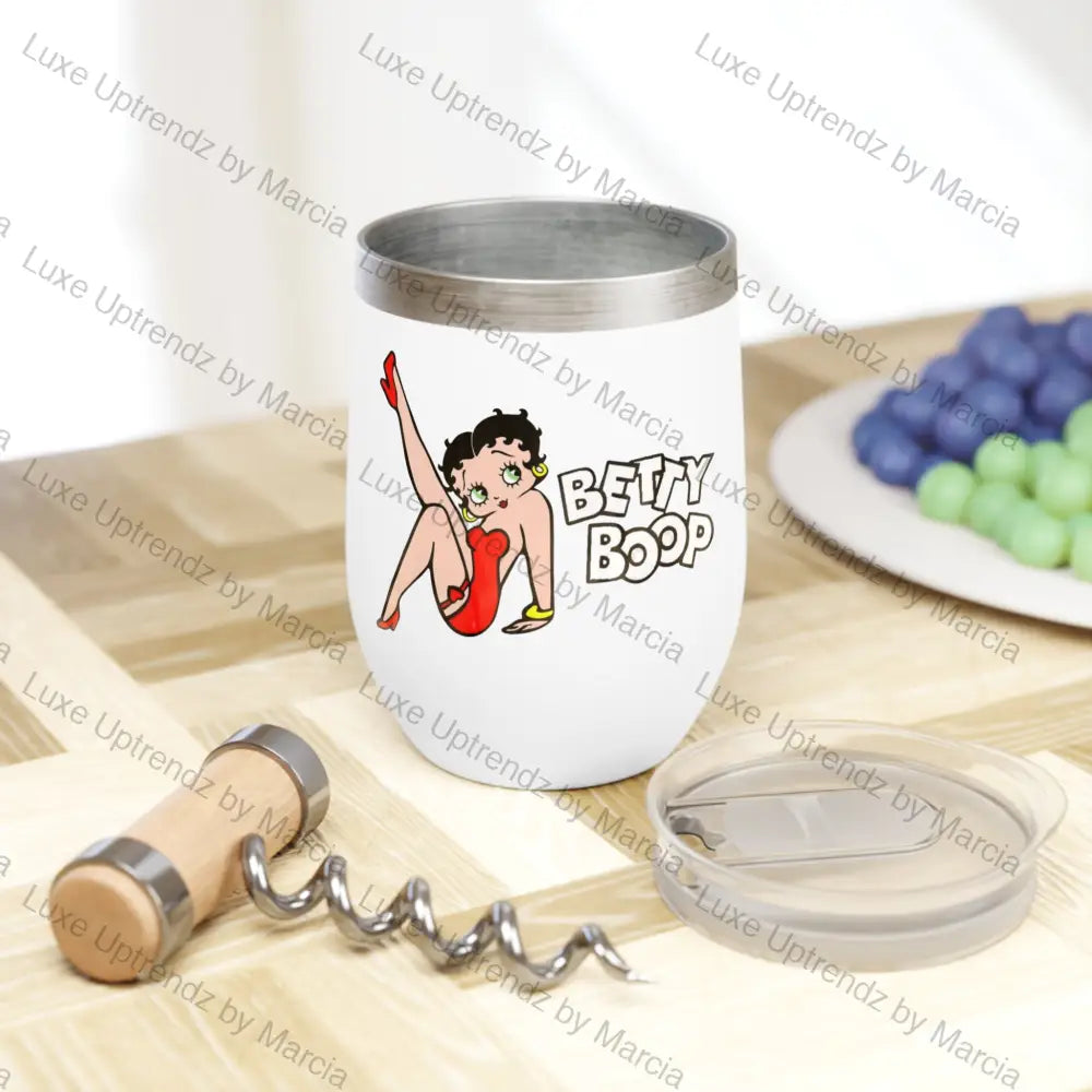 Betty Boop Kick Chill Wine Tumbler Mug