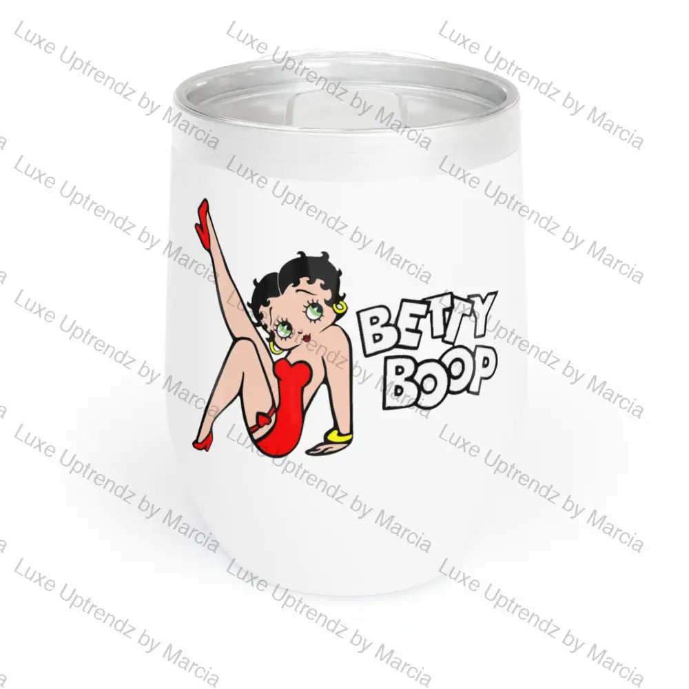 Betty Boop Kick Chill Wine Tumbler White / 12Oz Mug