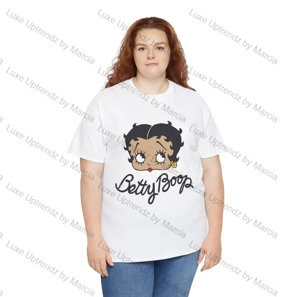 Betty Boop T-Shirt - Unisex Heavy Cotton Tee White / S