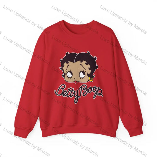 Betty Boopunisex Heavy Blend™ Crewneck Sweatshirt Red / S