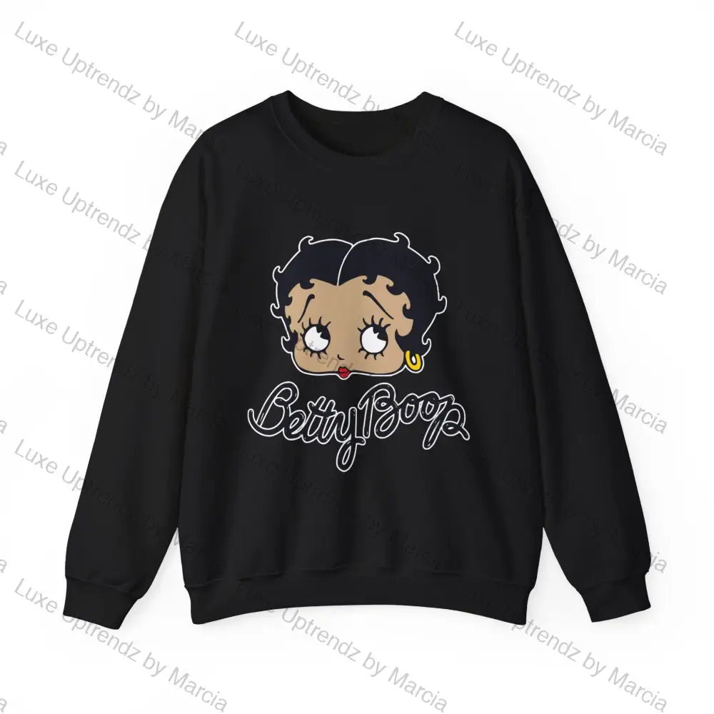 Betty Boopunisex Heavy Blend™ Crewneck Sweatshirt Black / S