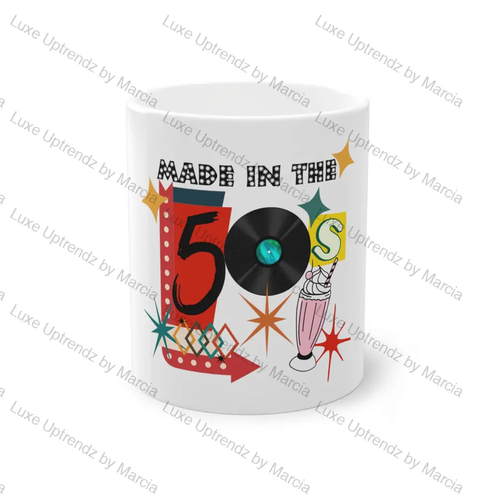 Coffee Mug11oz, Made in the 50’s 11oz White Glossy