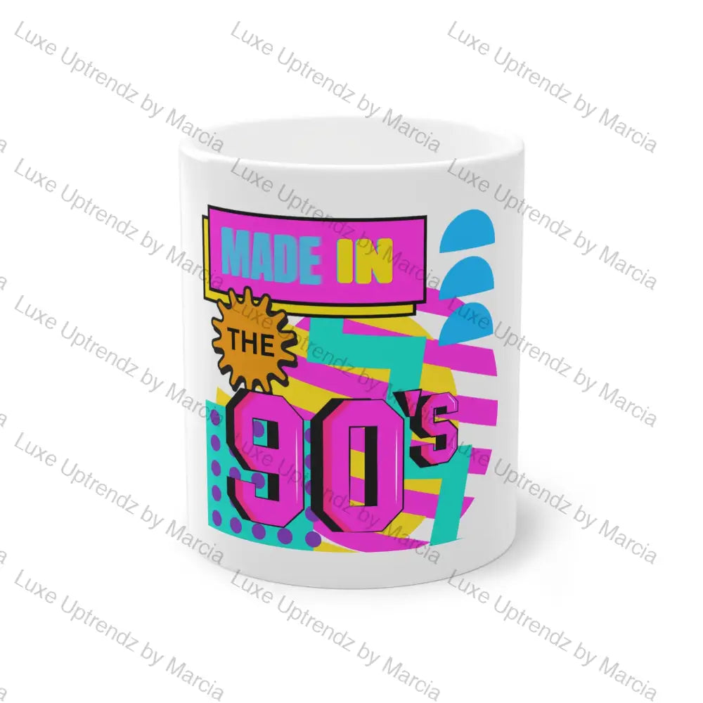 Coffee Mug 11oz, Made in the 90’s 11oz White Glossy