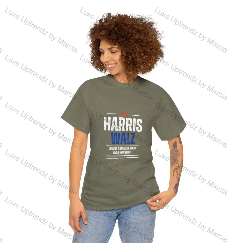 2024 Kamala Harris For President Unisex Tee With Oprah’s Quote Heather Military Green / S T-Shirt