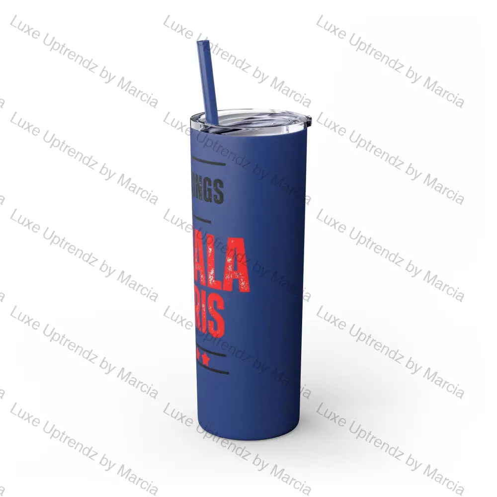 Kings For Kamala Skinny Tumbler With Straw 20Oz Mug