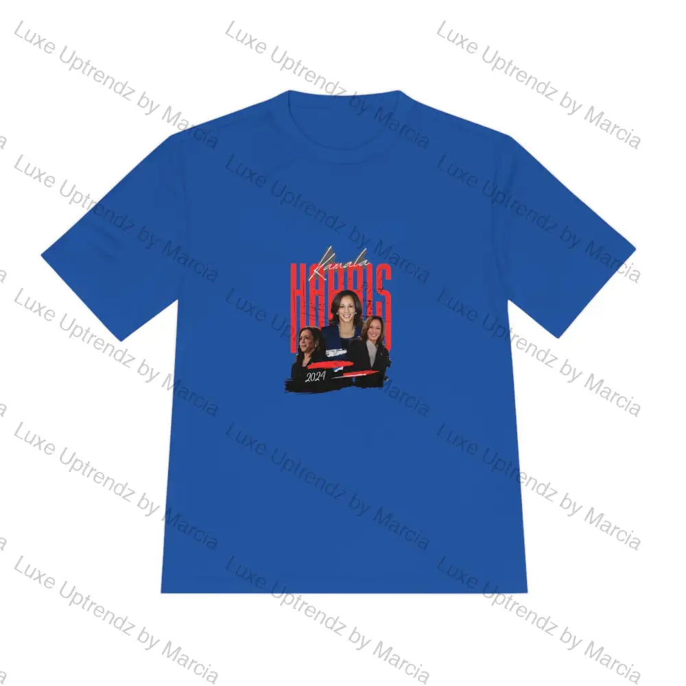 Moisture Wicking Tee - Kamala Harris 2024 3 Pic T-Shirt