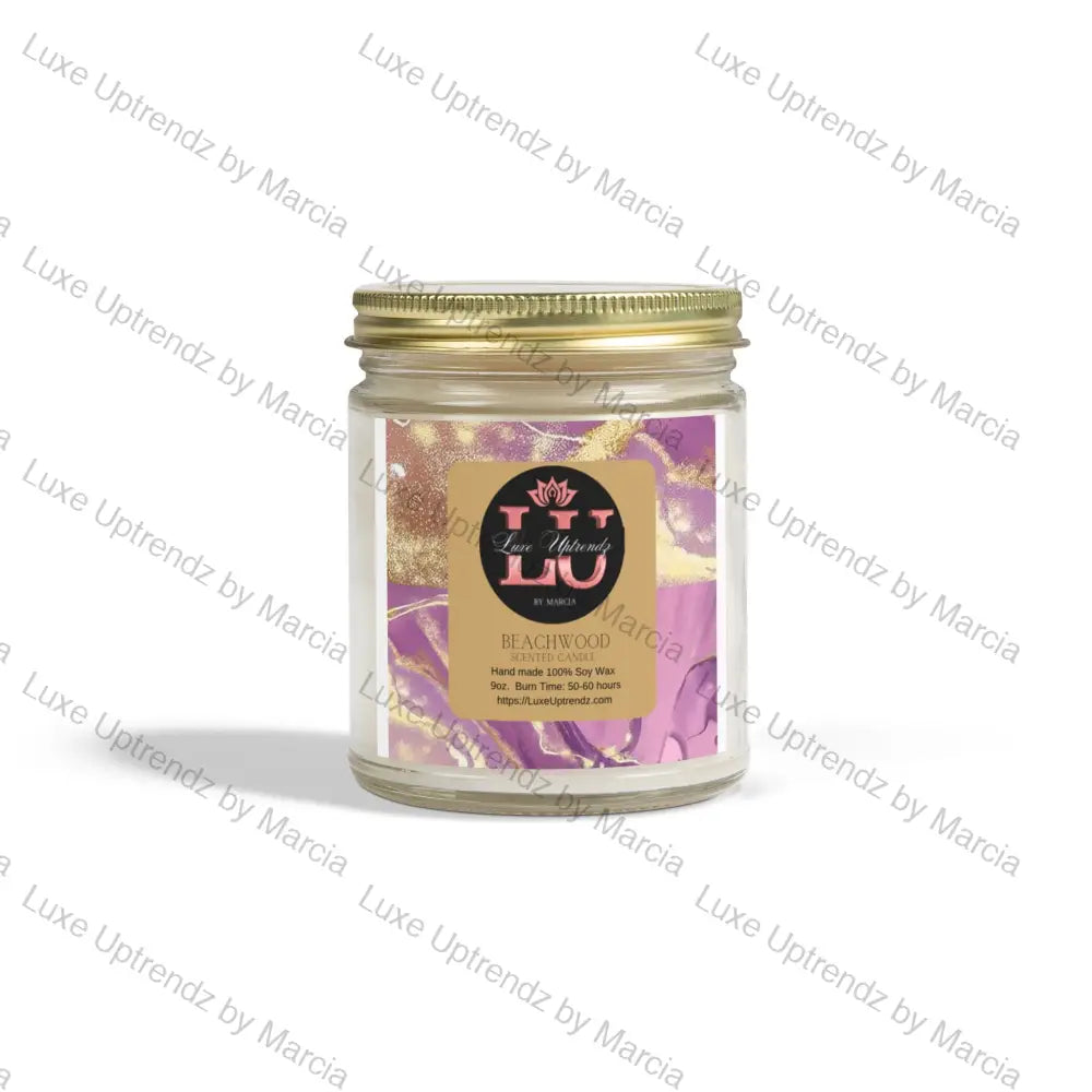 Signature Scented Coconut Apricot Candles (9Oz) Beachwood 9Oz / Clear Home Decor