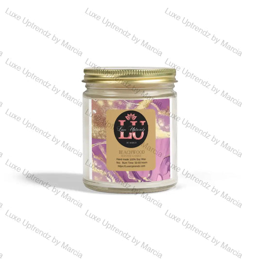 Signature Scented Coconut Apricot Candles (9Oz) Beachwood 9Oz / Clear Home Decor