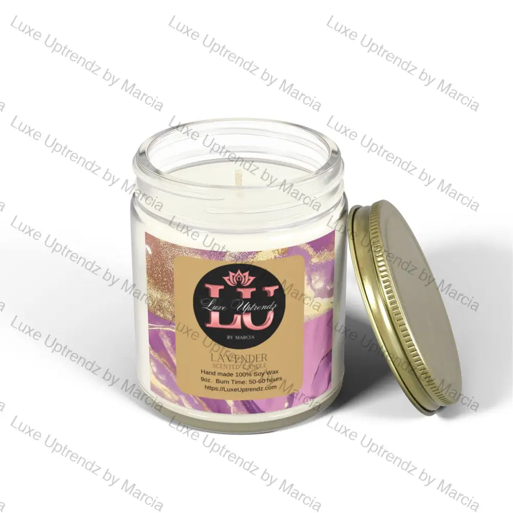 Signature Scented Coconut Apricot Candles (9Oz) Lavender Home Decor