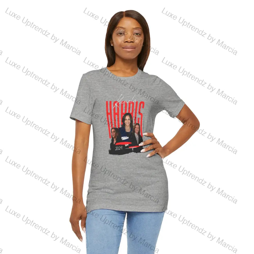 T-Shirt Kamala Harris For President 2024 Athletic Heather / S